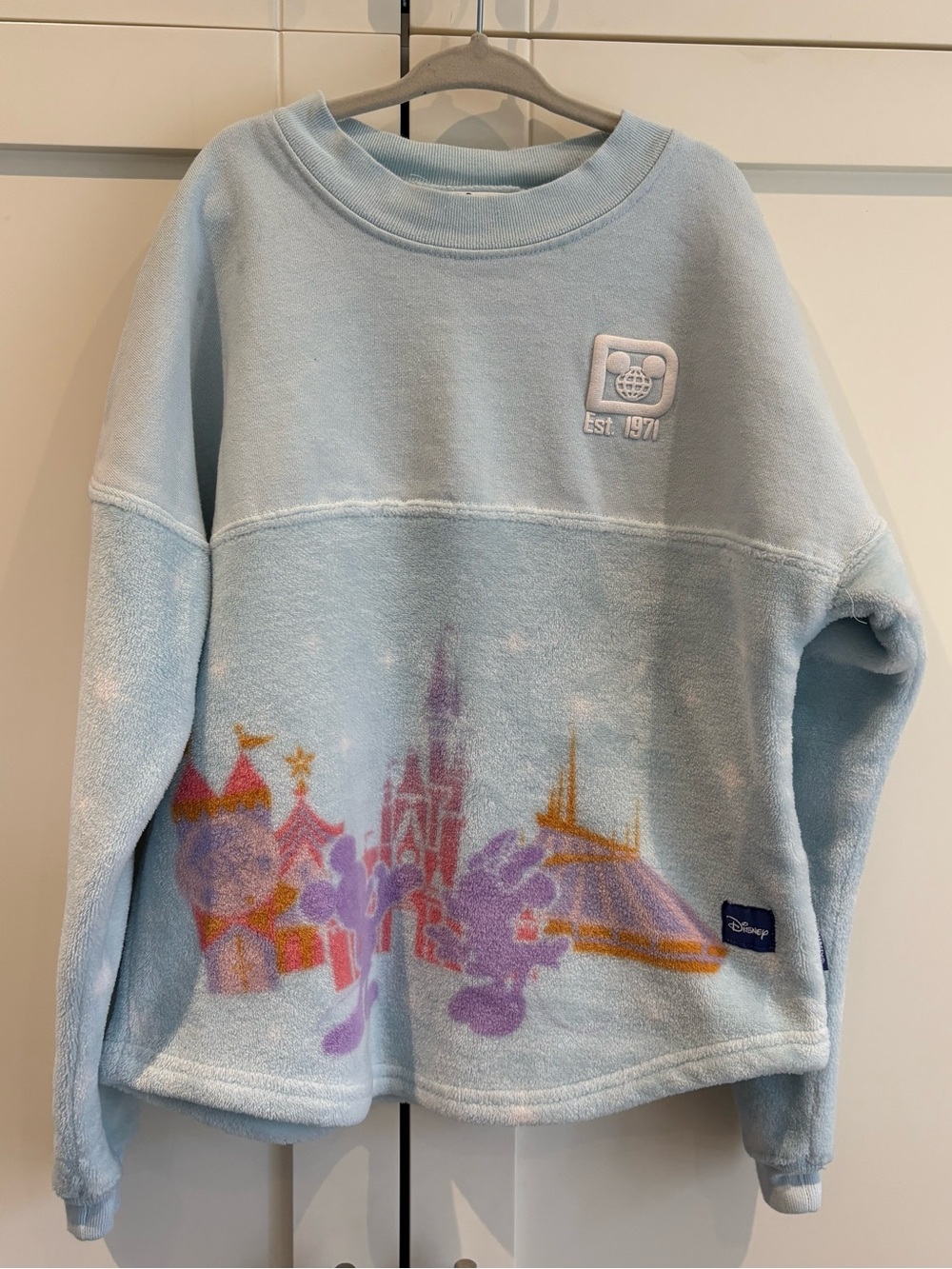 Disney Parks Fluffy Spirit Jersey - Walt Disney World - Light Blue - Size S 5/6